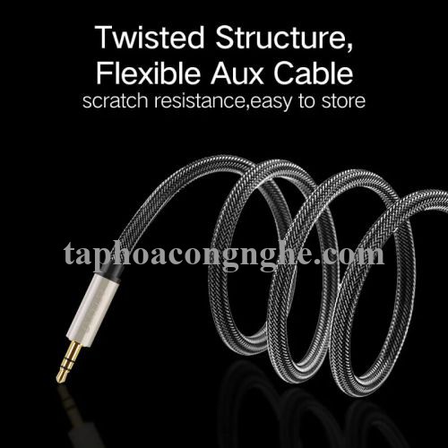 Ugreen 40783 5M màu Đen Cáp âm thanh 2 đầu 3.5mm dương đầu bọc kim loại cao cấp AV125 30040783